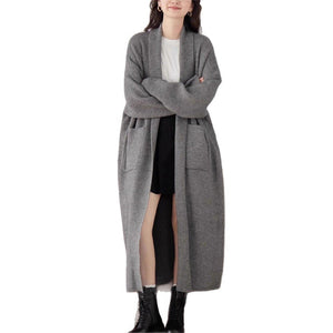 Korean winter new lazy wind loose thickened knitted cardigan - Negative Apparel