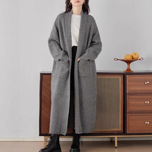 Korean winter new lazy wind loose thickened knitted cardigan - Negative Apparel