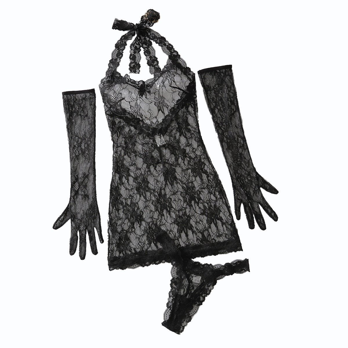 Lace Roleplay Gamewear Set - Negative Apparel