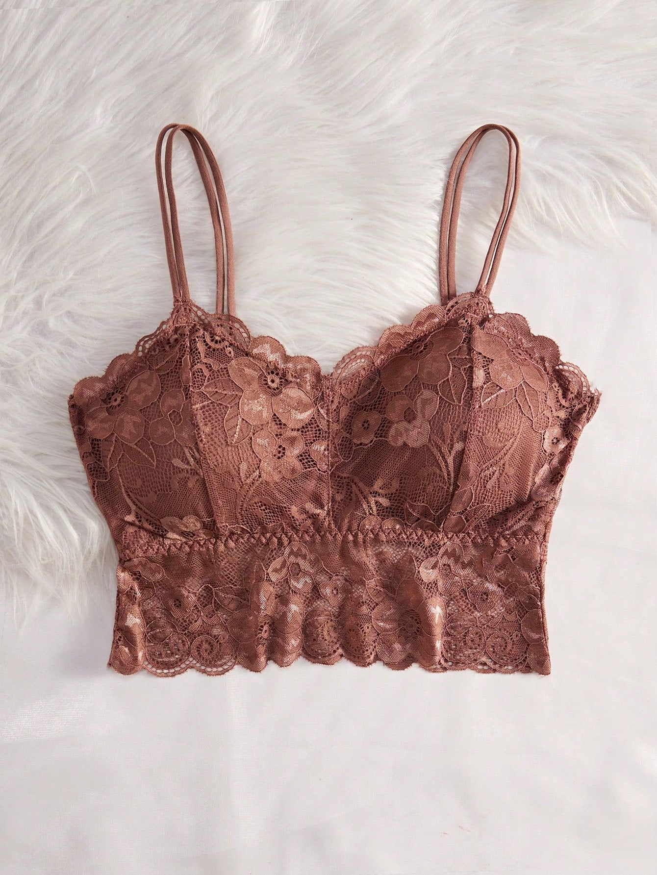 Lace Wireless Camisole Bra With Adjustable Straps Lingerie - Negative Apparel