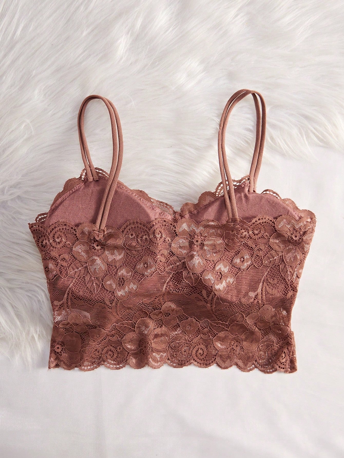 Lace Wireless Camisole Bra With Adjustable Straps Lingerie - Negative Apparel