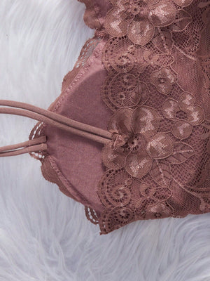 Lace Wireless Camisole Bra With Adjustable Straps Lingerie - Negative Apparel