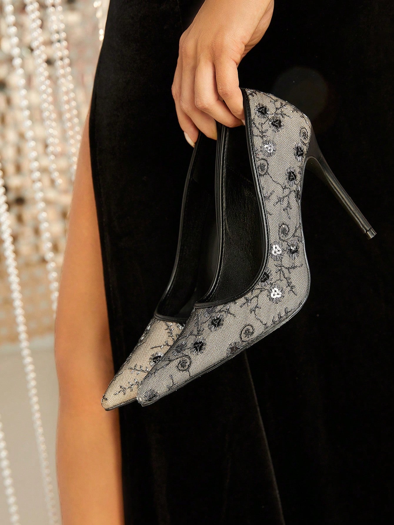 Ladies' High Heel Stiletto Pointed Toe Pumps - Negative Apparel