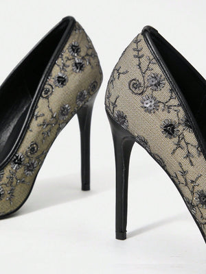 Ladies' High Heel Stiletto Pointed Toe Pumps - Negative Apparel