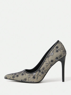 Ladies' High Heel Stiletto Pointed Toe Pumps - Negative Apparel