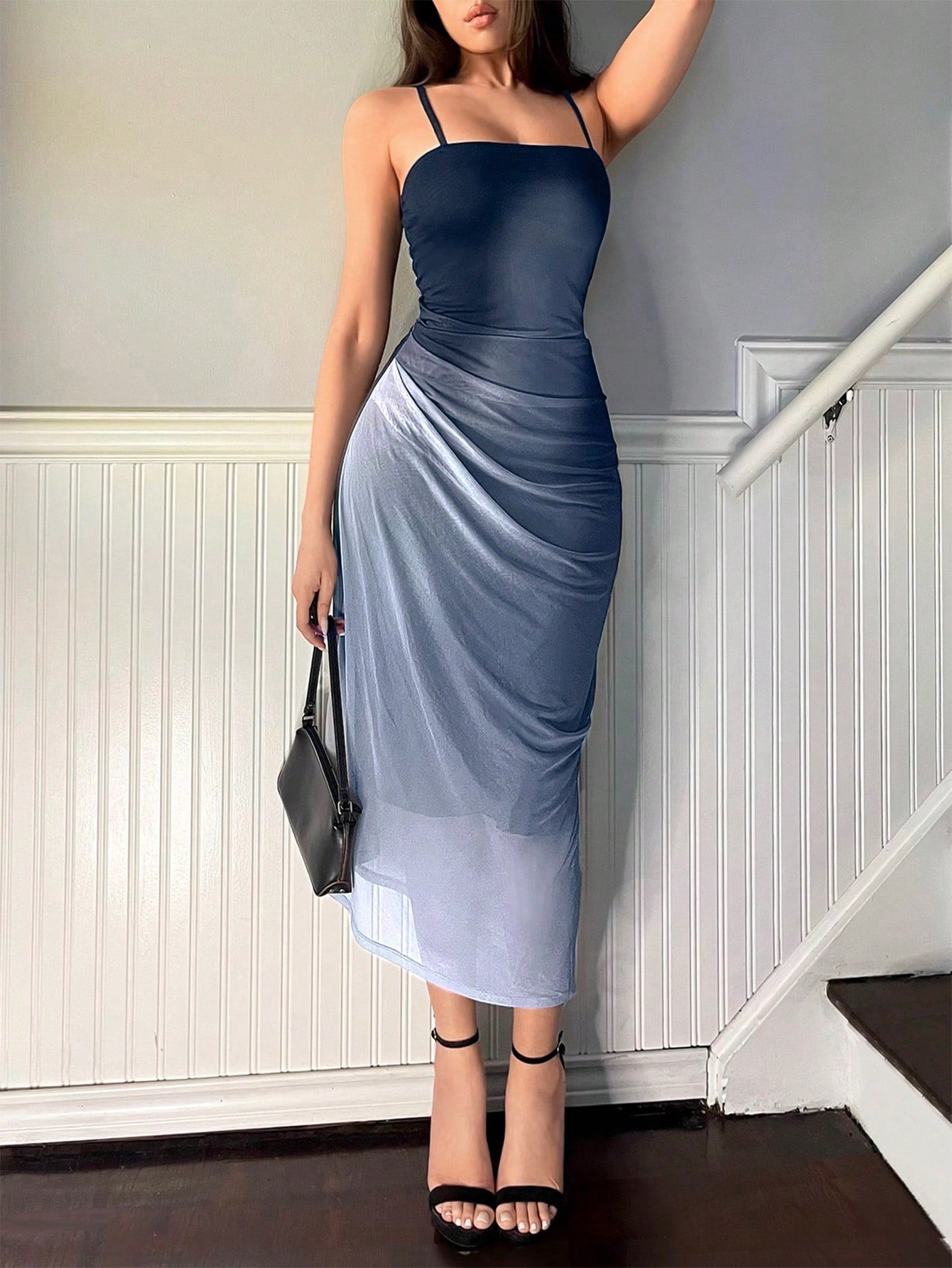 Ladies' Ombre Spaghetti Strap Summer Dress - Negative Apparel