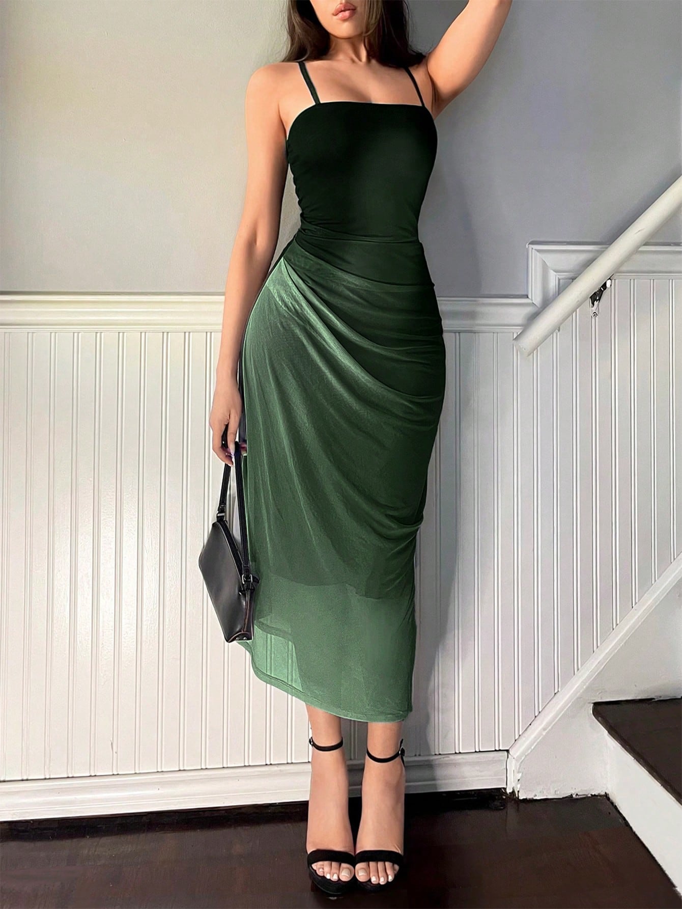 Ladies' Ombre Spaghetti Strap Summer Dress - Negative Apparel