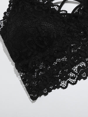 Lattice Front Lace Bralette - Negative Apparel