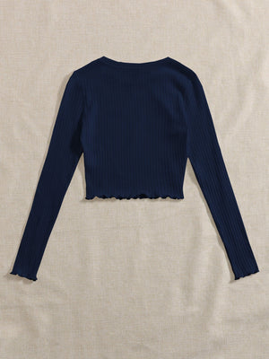 Lettuce Trim Solid Top - Negative Apparel