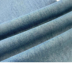 Light Blue Women’s High - Waist Wide - Leg Denim Jeans – Button Detail Commuter Style | Temperament Chic Spring 2025 Collection - Negative Apparel