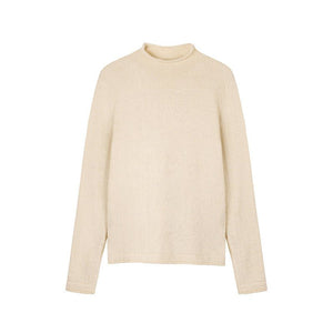 Long - sleeved medium collar inner slim - fitting Korean version bottoming shirt semi - turtleneck pullover knitted sweater wholesale - Negative Apparel