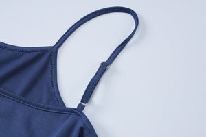 Long - sleeved shawl straps sxy sling slit bodycon dress - Negative Apparel