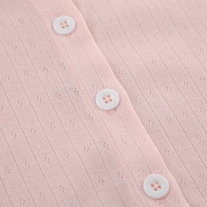 Long - sleeved trousers spring simple casual cardigan pajamas - Negative Apparel