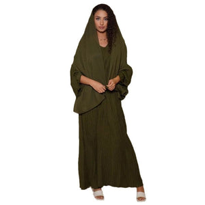 Loose and thin dress women's spring dress new high - end temperament waist long skirt - Negative Apparel