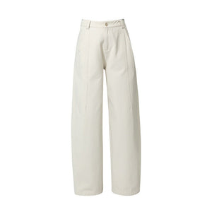 Loose straight jeans women's early spring new high - waisted thin and drape wide - leg pants - Negative Apparel