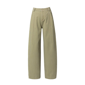 Loose straight jeans women's early spring new high - waisted thin and drape wide - leg pants - Negative Apparel