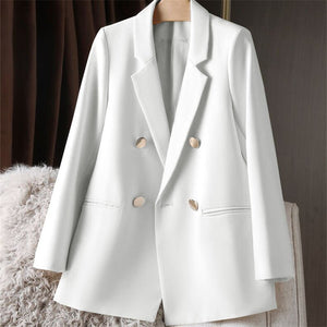 Loose Straight Tube Suit Blazer for Women - Negative Apparel