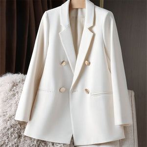 Loose Straight Tube Suit Blazer for Women - Negative Apparel