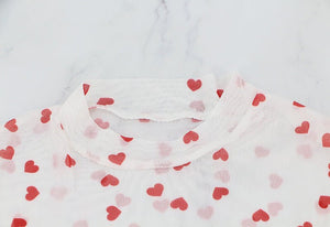 Love mesh sxy cute style navel - baring short tops for women - Negative Apparel