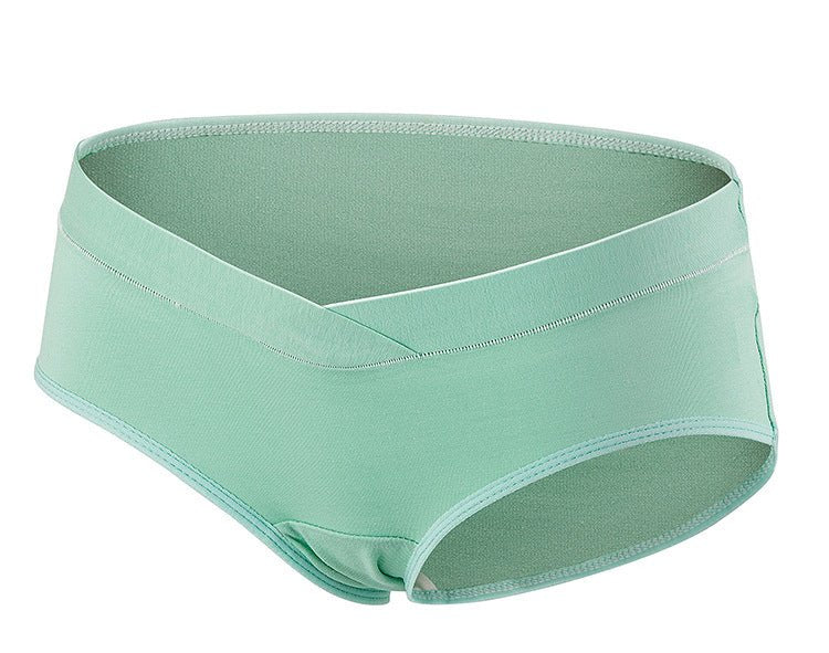 Low waist maternity panties multi - pattern cross ladies panties cotton low waist belly support pants - Negative Apparel