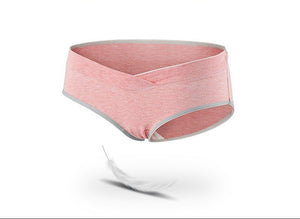 Low waist maternity panties multi - pattern cross ladies panties cotton low waist belly support pants - Negative Apparel