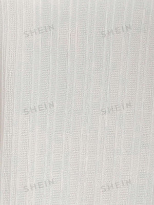 LUNE Notched Neckline Flounce Sleeve Blouse - Negative Apparel