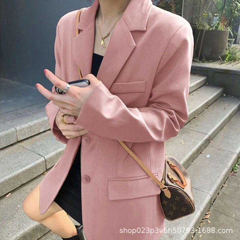 Luxury casual button blazer for women - Negative Apparel