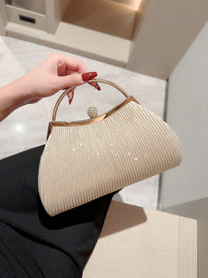 Luxury Sequin, Stylish, Luxury, Shiny Fashionable Evening Clutch Bag For Formal Dress Evening Bag, Dinner Bag For Party Girl, Woman, Bride Perfect For Party, Wedding, Prom, Dinner/Banquet - Negative Apparel
