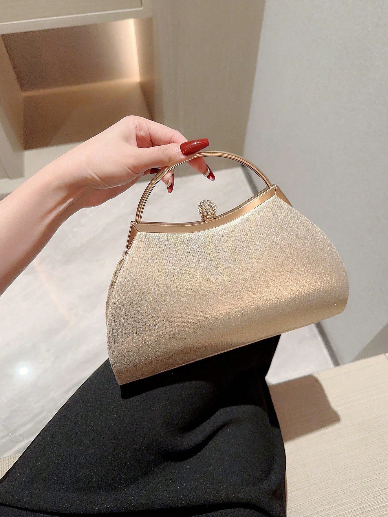 Luxury Sequin, Stylish, Luxury, Shiny Fashionable Evening Clutch Bag For Formal Dress Evening Bag, Dinner Bag For Party Girl, Woman, Bride Perfect For Party, Wedding, Prom, Dinner/Banquet - Negative Apparel