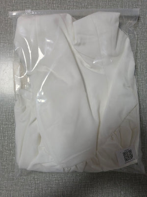 Mesh splicing finger sleeve long sleeve high collar slim bodycon long dress - Negative Apparel