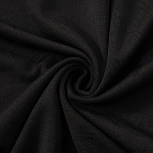 Mesh splicing finger sleeve long sleeve high collar slim bodycon long dress - Negative Apparel