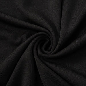 Mesh splicing finger sleeve long sleeve high collar slim bodycon long dress - Negative Apparel