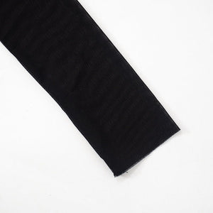 Mesh splicing finger sleeve long sleeve high collar slim bodycon long dress - Negative Apparel