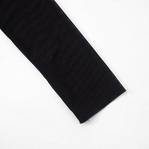 Mesh splicing finger sleeve long sleeve high collar slim bodycon long dress - Negative Apparel