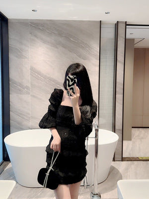 Metallic Diamond Decorated Box Clutch Evening Bag Evening Bag, Dinner Bag Glamorous,Elegant,Exquisite,Quiet Luxury Rhinestone For Party Girl,Woman,Bride Perfect For Party,Dinner/Banquet - Negative Apparel