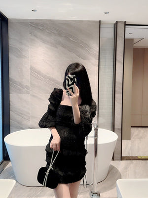 Metallic Diamond Decorated Box Clutch Evening Bag Evening Bag, Dinner Bag Glamorous,Elegant,Exquisite,Quiet Luxury Rhinestone For Party Girl,Woman,Bride Perfect For Party,Dinner/Banquet - Negative Apparel