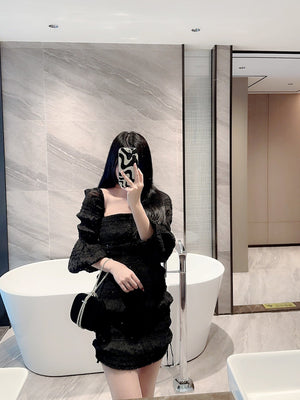 Metallic Diamond Decorated Box Clutch Evening Bag Evening Bag, Dinner Bag Glamorous,Elegant,Exquisite,Quiet Luxury Rhinestone For Party Girl,Woman,Bride Perfect For Party,Dinner/Banquet - Negative Apparel