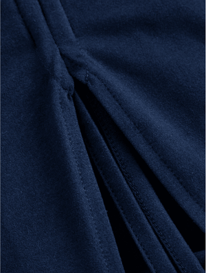 MOD Black Stand Collar Ruched Sleeveless Bodycon Midi Dress For Women - Negative Apparel