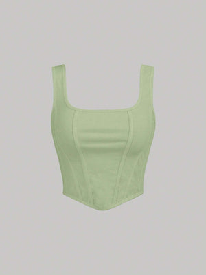 MOD Solid Asymmetrical Hem Tank Top - Negative Apparel