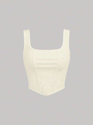 MOD Solid Asymmetrical Hem Tank Top - Negative Apparel