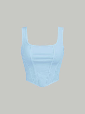 MOD Solid Asymmetrical Hem Tank Top - Negative Apparel