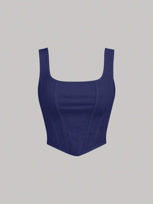 MOD Solid Asymmetrical Hem Tank Top - Negative Apparel