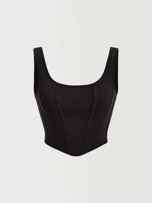 MOD Solid Asymmetrical Hem Tank Top - Negative Apparel