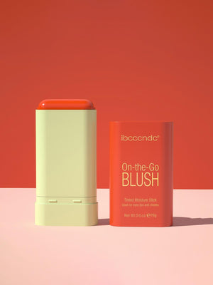 Moisturizing Blush Stick, Tinted Solid Moisturizer Stick For Cheek & Eyes & Lips #Coral Orange - Negative Apparel