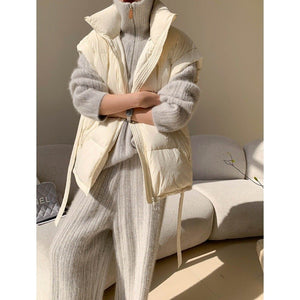 Moodi 86434 Women’s Wool Blend Casual Two - Piece Suit | Korean Style Winter Set - Negative Apparel