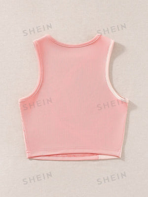 MOOSTA Color Block Ribbed Knit Tank Top - Negative Apparel