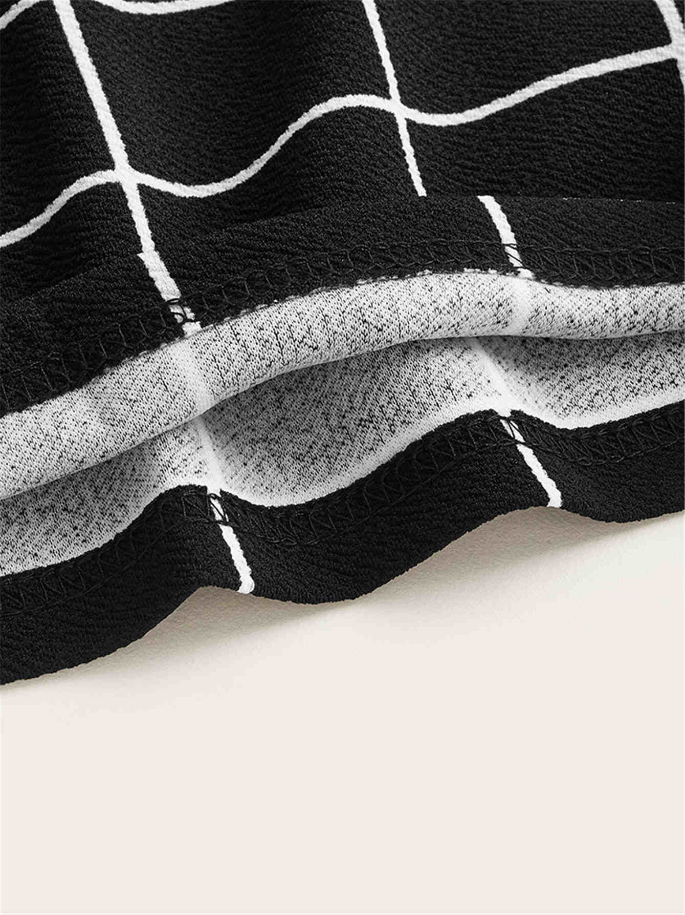 Mulvari Grid Pencil Skirt - Negative Apparel