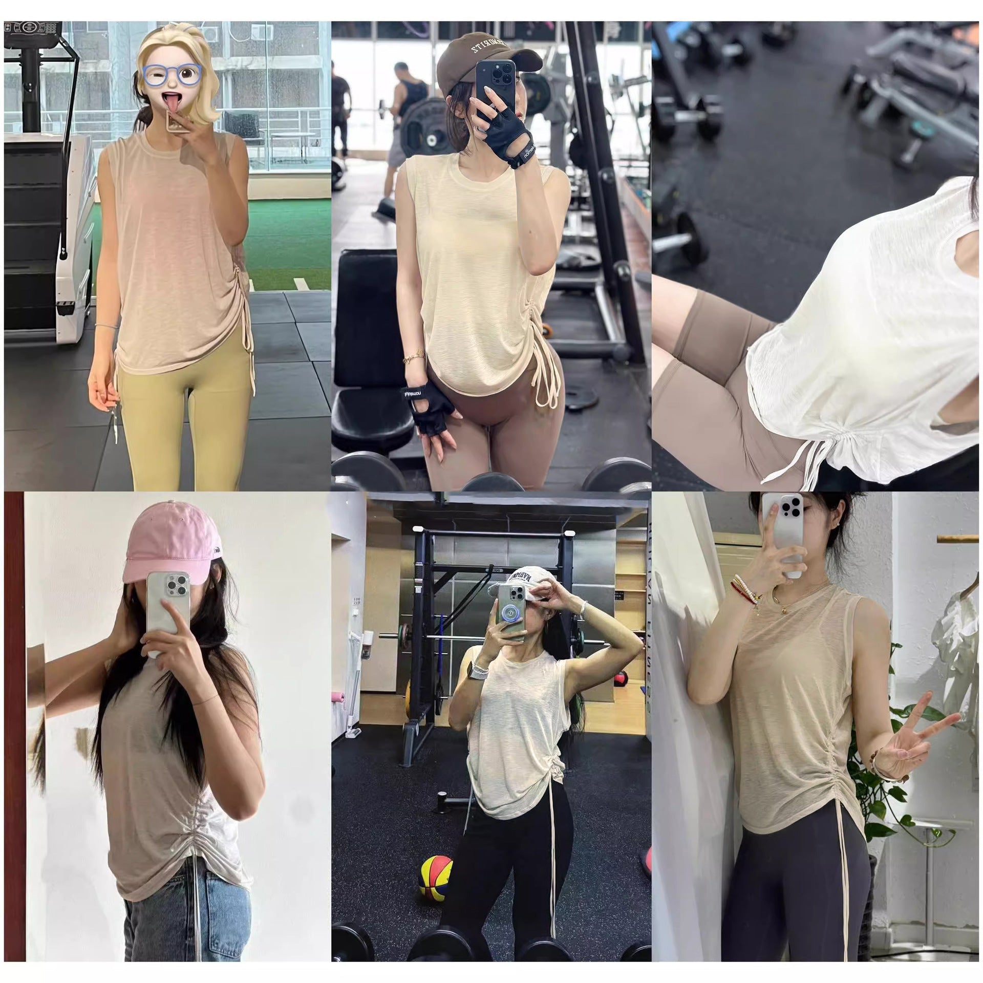 Negative Apparel JS008 - 1 Women’s Sleeveless Sports T-Shirt – Solid Colors, Crew Neck Fitness & Casual Top | Summer Collection - Negative Apparel