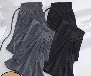 Negative Apparel Women’s High - Waist Wide - Leg Casual Pants – Japanese & Korean Style, Solid Colors | Summer 2025 Collection - Negative Apparel