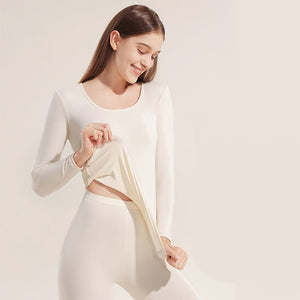 Negative Apparel Women's Long Sleeve Muscle Top β Solid Color, Body Sculpting & Warming - Negative Apparel